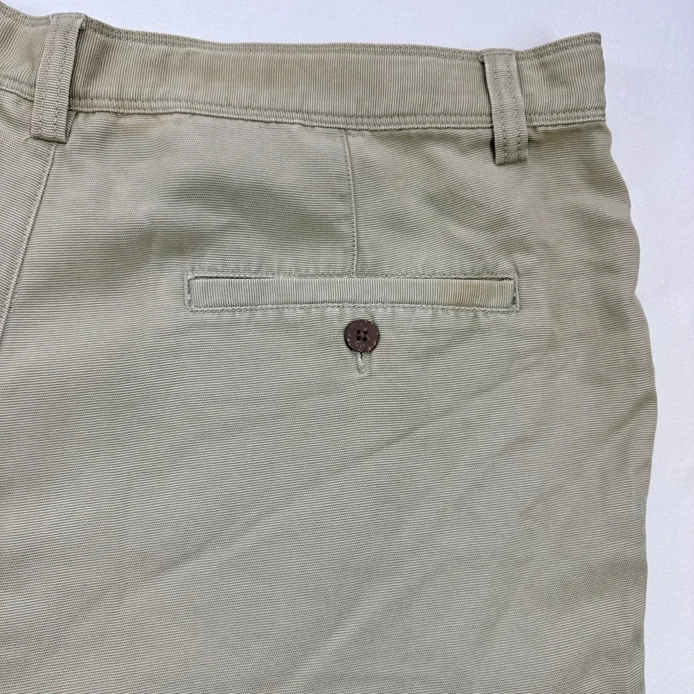 Tommy Bahama Relax Mens Khaki Tan Tencel Cotton Ribbed Shorts Size 40